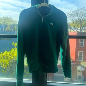 Kith dark green half zip sweatshirt